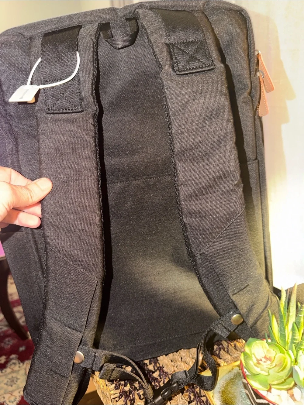 Nordace Siena Pro 15 Black Smart Travel Laptop Backpack USB Charging Port NWT